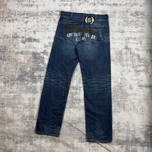 Authentic Bape 2000’s Champion Logo Jeans 34